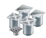 PORTAREJILLA C/REJILLA A.INOX 8X8 63MM AWADUCT