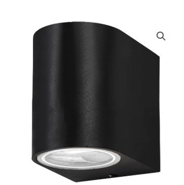 APLIQUE UNIDIRECCIONAL PLUTON BAEL NEGRO GU10