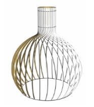 LAMPARA MADERA DOME 46 X 54