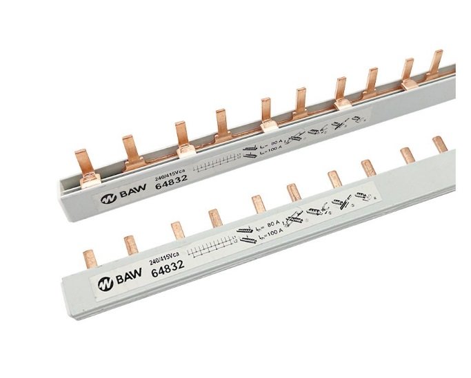 PEINE DIN BAW 2P 100A 18 MODULOS 64832