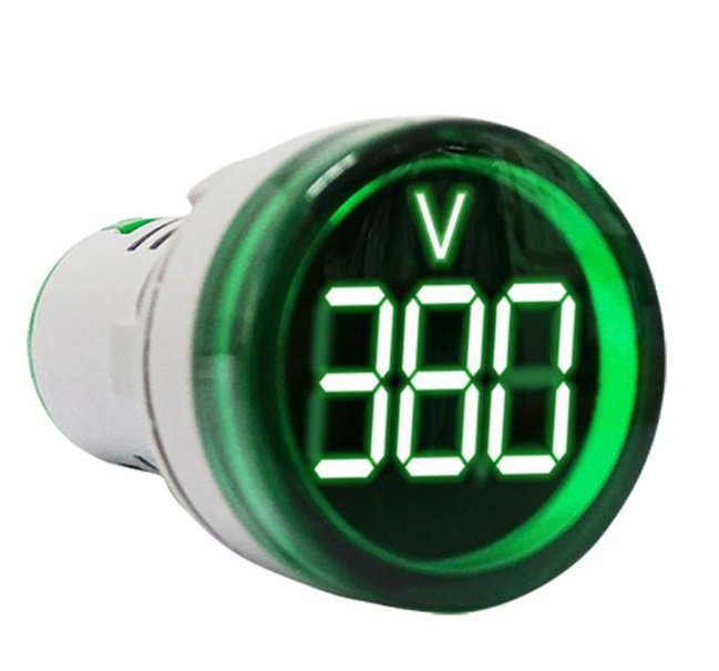 MINI VOLTIMTRO DIGITAL D29 80/500V VERDE B8EU973S