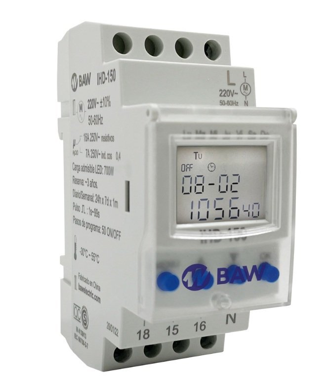 INTERRUPTOR HORARIO BAW DIGITAL  IHD150