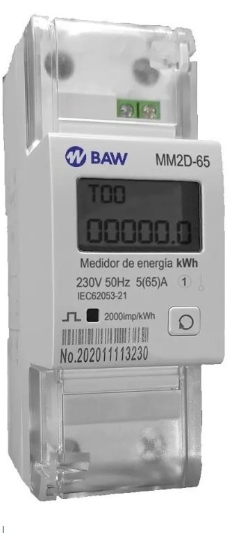 MEDIDOR DE ENERGIA ACTIVA KWH 65A BAW MONOF DDS226D565