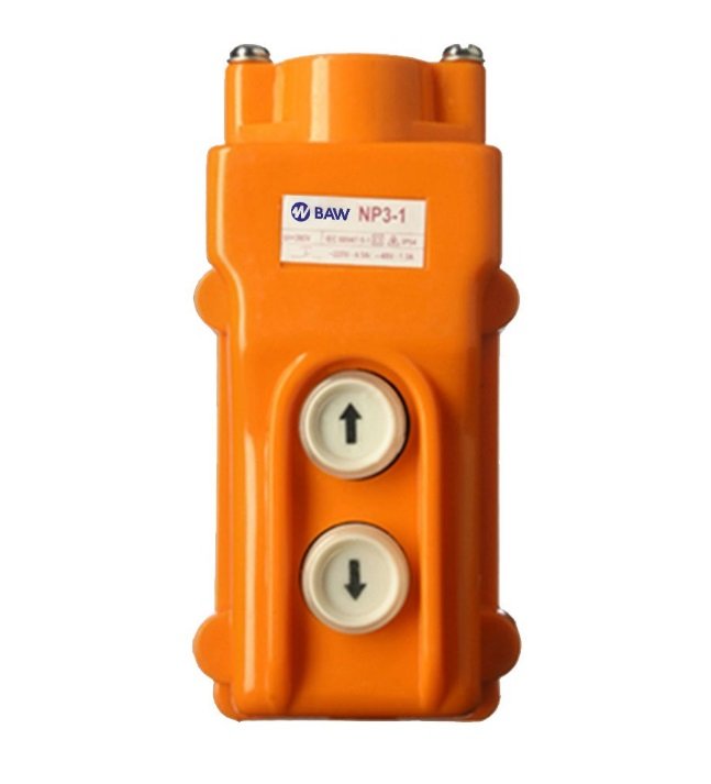 BOTONERA COLGANTE NP3-1 BAW IP54 2 PULSADORES