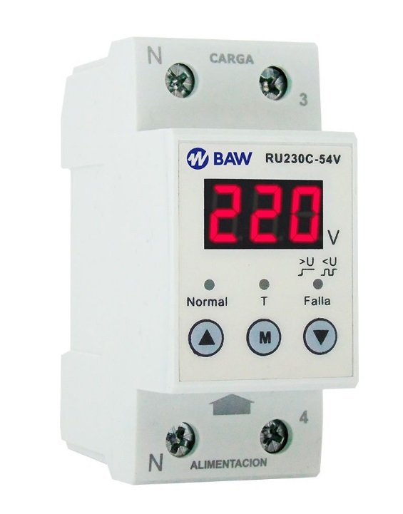 PROTECTOR MNONOFASICO BAW 7.3KW C/DISPLAY