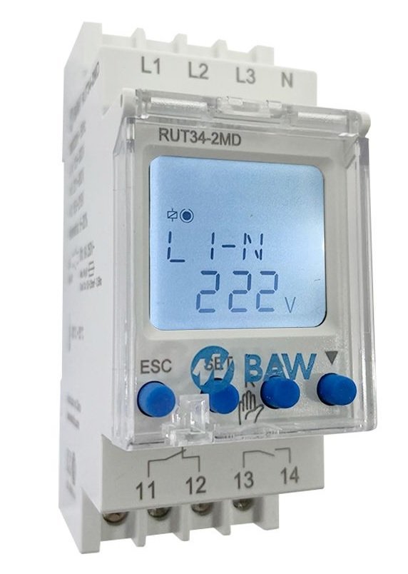 RELE DE PROTECCION DIGITAL BAW 380/220V BAW RUT34-2MD
