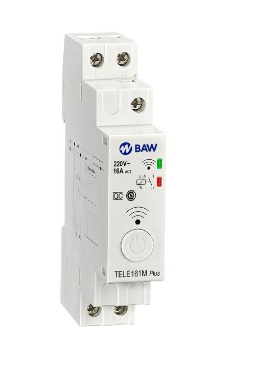 INTERRUPTOR SMARTWIFI BAW TELE161M P P/RIEL DIN