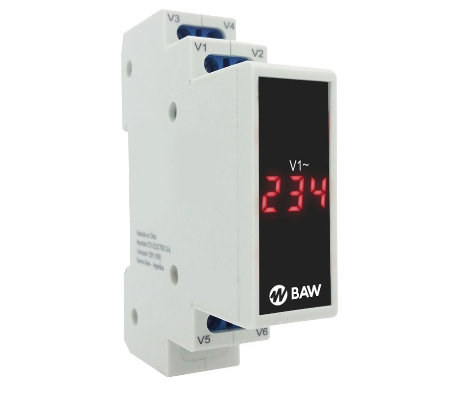 VOLTIMETRO DIGITAL 1 MODULO BAW 80500V
