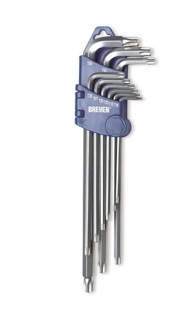 LLAVES TORX LARGAS L X 9PZS BREMEN LARGAS 4159