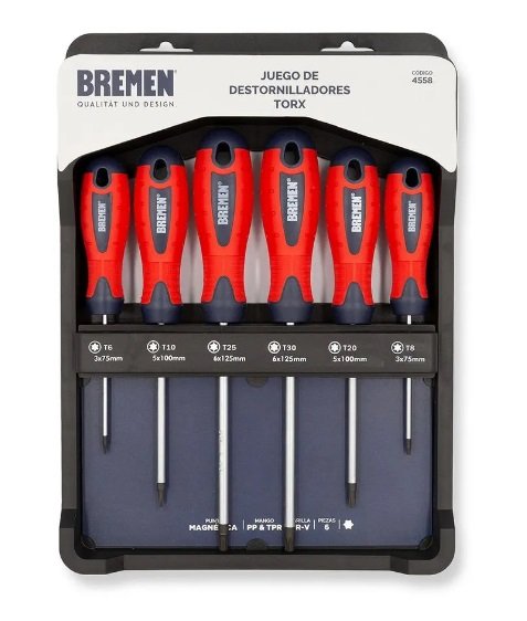 JGO DEST.TORX T10/T40 6PCS BREMEN 4558