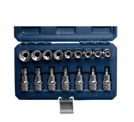 JUEGO TUBOS.TORX 1/2 16 PCS BREMEN 4577