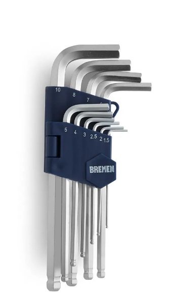 LLAVES ALLEN X 10PZS CARDANICA (MM) BREMEN 7096
