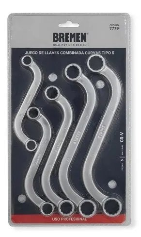 JGO DE 5 LLAVES ESTRIADAS CURVAS TIPO S BREMEN