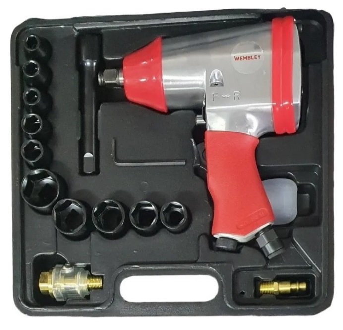 LLAVE DE IMPACTO WEMBLEY + KIT 17 PZS 8196