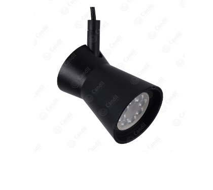Cabezal Omega 1XGU10 Negro Texturado
