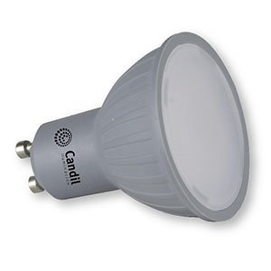 Lampara LED GU10 7W - 220V - 3000K SILVER CANDIL