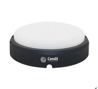 Tortuga LED Integrado CANDIL Redonda Color Negro 12W 400