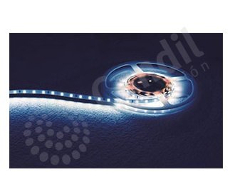 TIRA LED 9,5W 12V 60X2835 p/metro. Largo 5M. IP33. AZUL