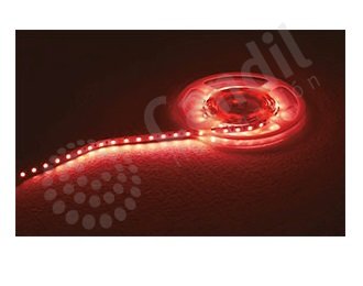 TIRA LED 9,5W 12V 60X2835 p/metro. Largo 5M. IP33. ROJO