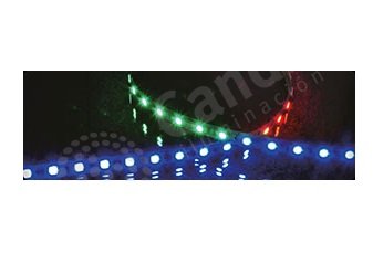 TIRA LED 12W 12V 60X5050 p/metro. Largo 5M. IP33. RGB