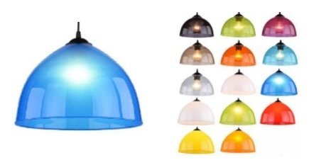 COLGANTE CAMPANA ACRILICA TRANSPARENTE CAPO E27