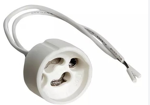 ZOCALO PARA GU10 CON CABLE SILICONADO