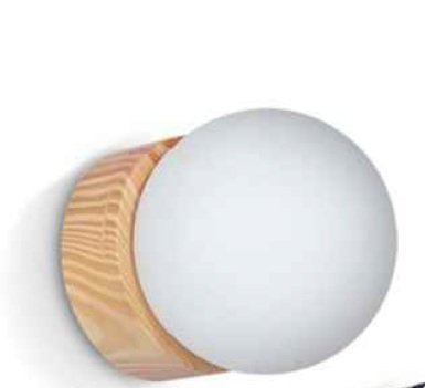 APLIQUE PARED NORDICO MADERA E27