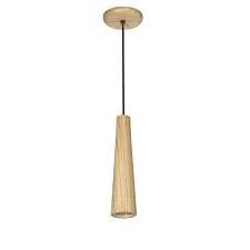 COLGANTE SARA TUBULAR MADERA PARAISO 30CM GU10