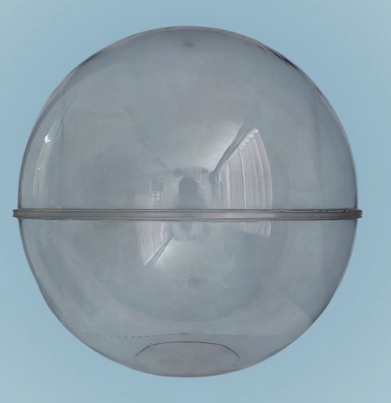 GLOBO ANTIVANDALICO 35CM POLIC. TRANSPARENTE CENTILUX