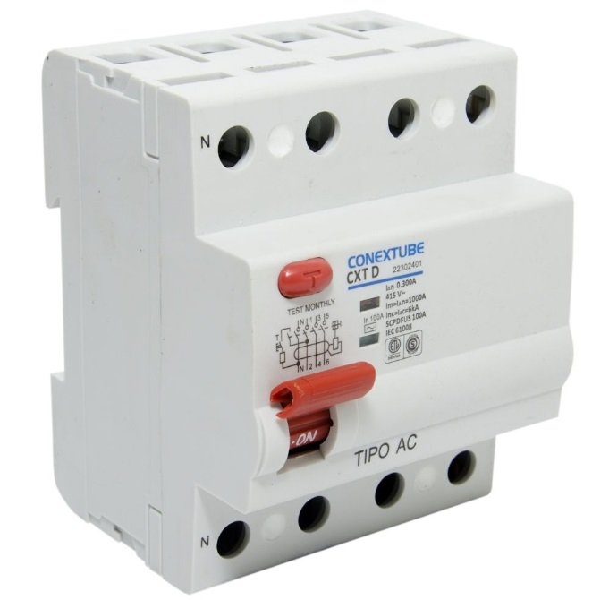DISYUNTOR DIFERENCIAL 4X100 CONEXTUBE 300MA
