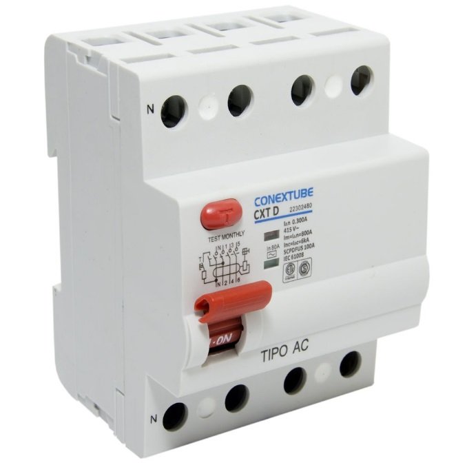 DISYUNTOR DIFERENCIAL 4X80 CONEXTUBE 300MA
