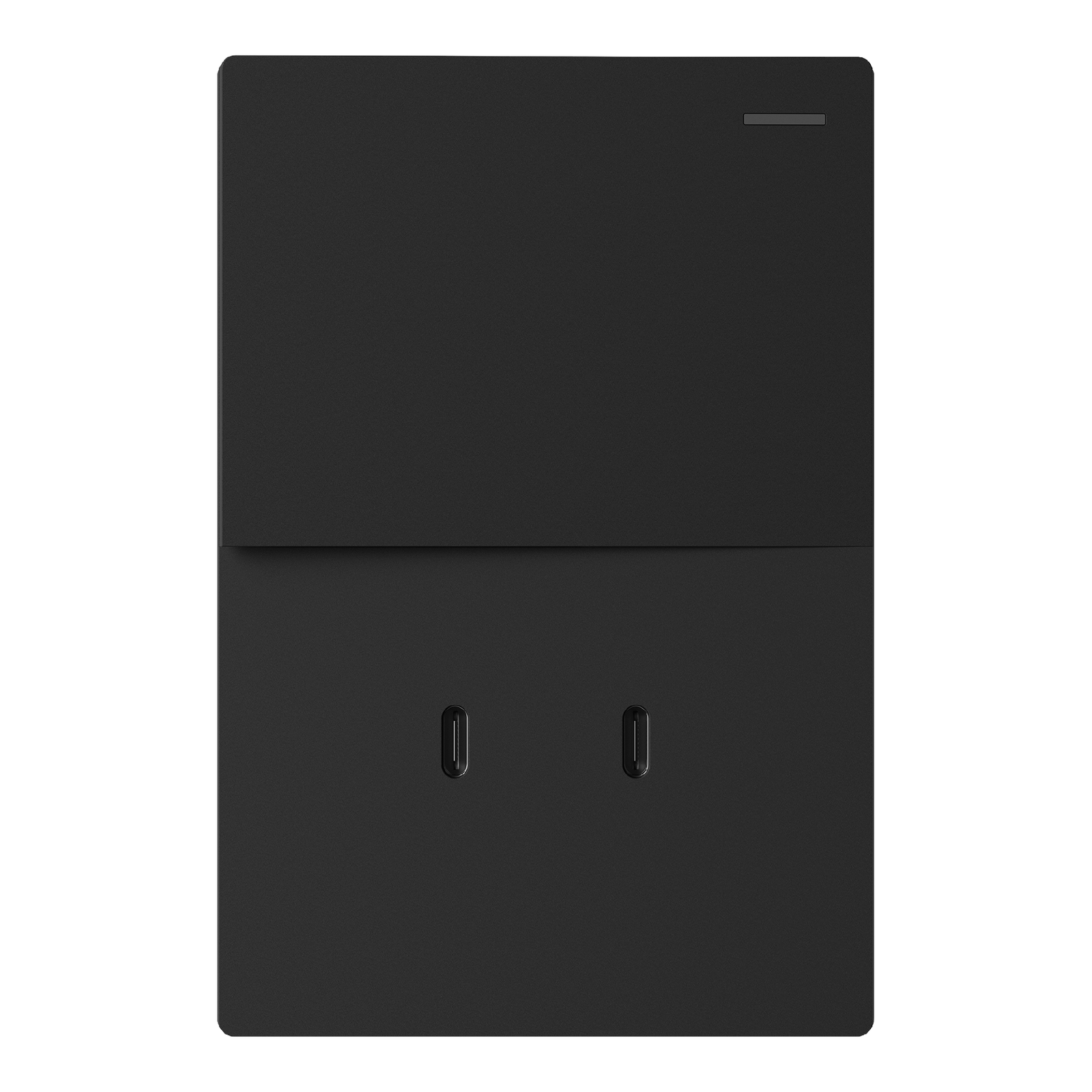 TECLA DOBLE Y DOBLE USBC MONACO NEGRO MACROLED 2 CANALES