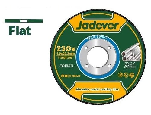 DISCO PLANO DE CORTE 230mm 1.9mm JADEVER
