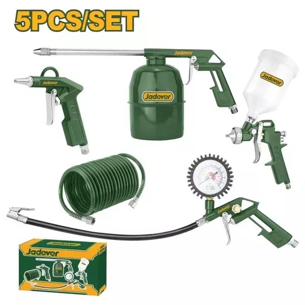 KIT DE 5 PIEZAS NEUMATICAS PARA COMPRESOR JADEVER