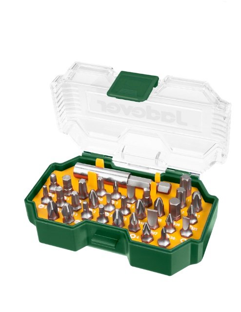 KIT PUNTAS DE DESTORNILLADOR 32PZAS C/SOPORTE JADEVER