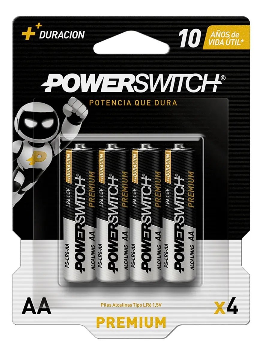 PILA ALCALINA AA POWERSWITCH C/U