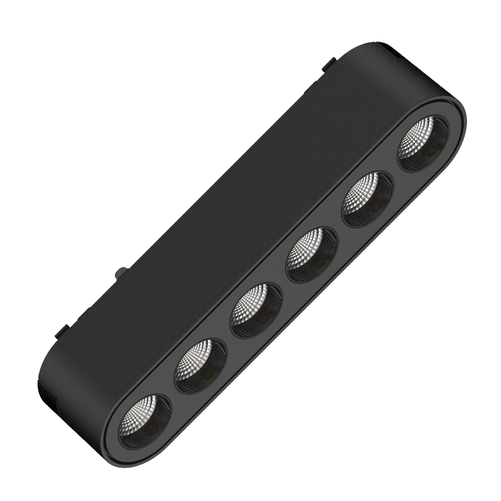 CABEZAL FOCAL NEGRO P/RIEL MAGNETICO SKYLINE 114MM 6W 2700K