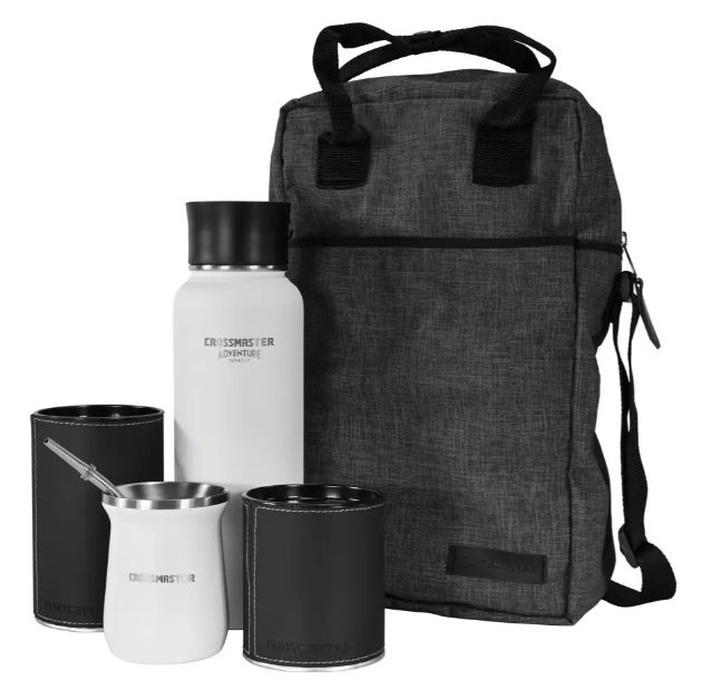 BOLSO P/TERMO+SET MATE BLANCO CROSS