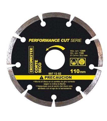 DISCO DIAMANT SECO 110mm CROSS