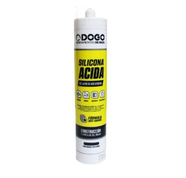 SILICONA ACETICA NEGRA DOGO 280ML