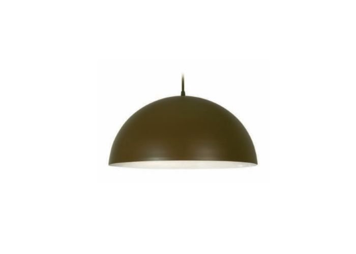 COLGANTE CAMPANA SEMI-ESFERA 60CM NEGRA INTERIOR NEGRO
