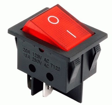 LLAVE TECLA AMBAR 4116-RT 16A CON NEON