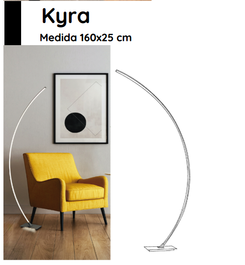 LAMPARA DE PIE KYRA 3000K