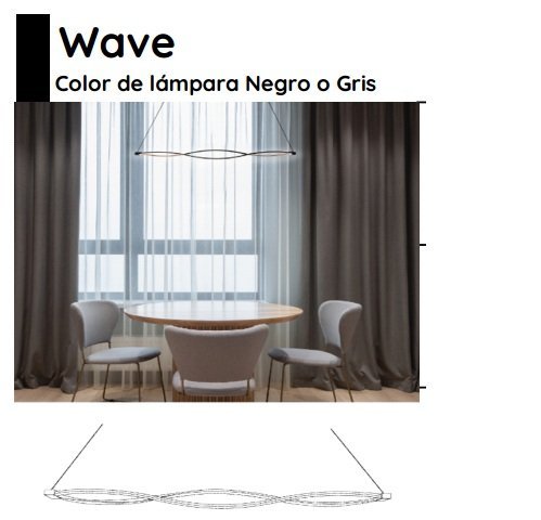 COLGANTE LED WAVE 20W 3000K