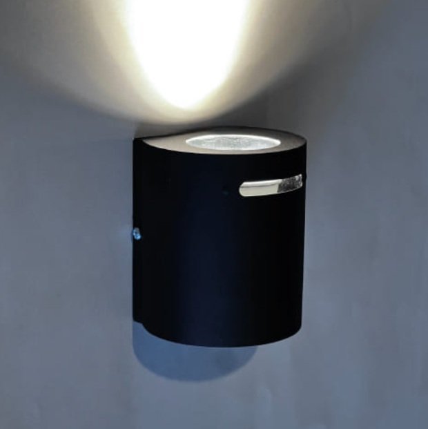 UNIDIRECCIONAL CURVO GU10 NEGRO