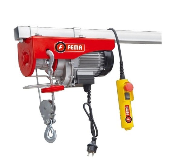 APAREJO ELECTRICO FEMA 500KG 12MTS DOBLE GANCHO