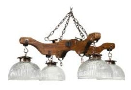 COLGANTE 4 LUCES MADERA A-419