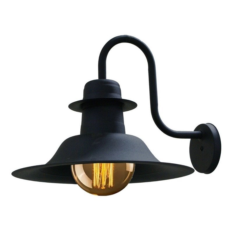 APLIQUE SOMBRERO NEGRO 1XE27 AP-130N/T