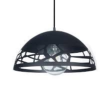 COLGANTE OVIEDO ALUMINIO CALADO C-1001 NEGRO 50 x 26 CM