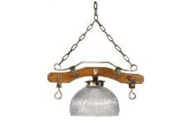 COLGANTE MADERA 1 LUZ C-159